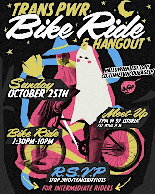 Trans Bike Ride & Hangout: Halloween Edition (Costumes Encouraged)