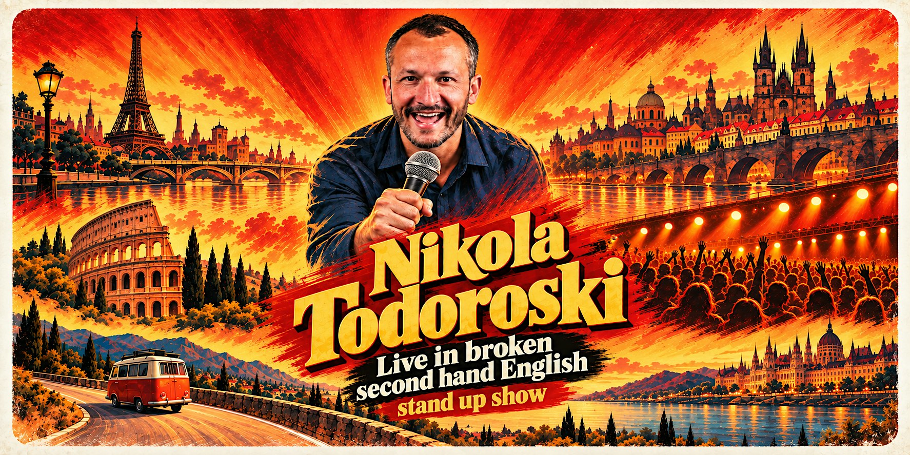 Nikola Todoroski Live in broken / second hand English