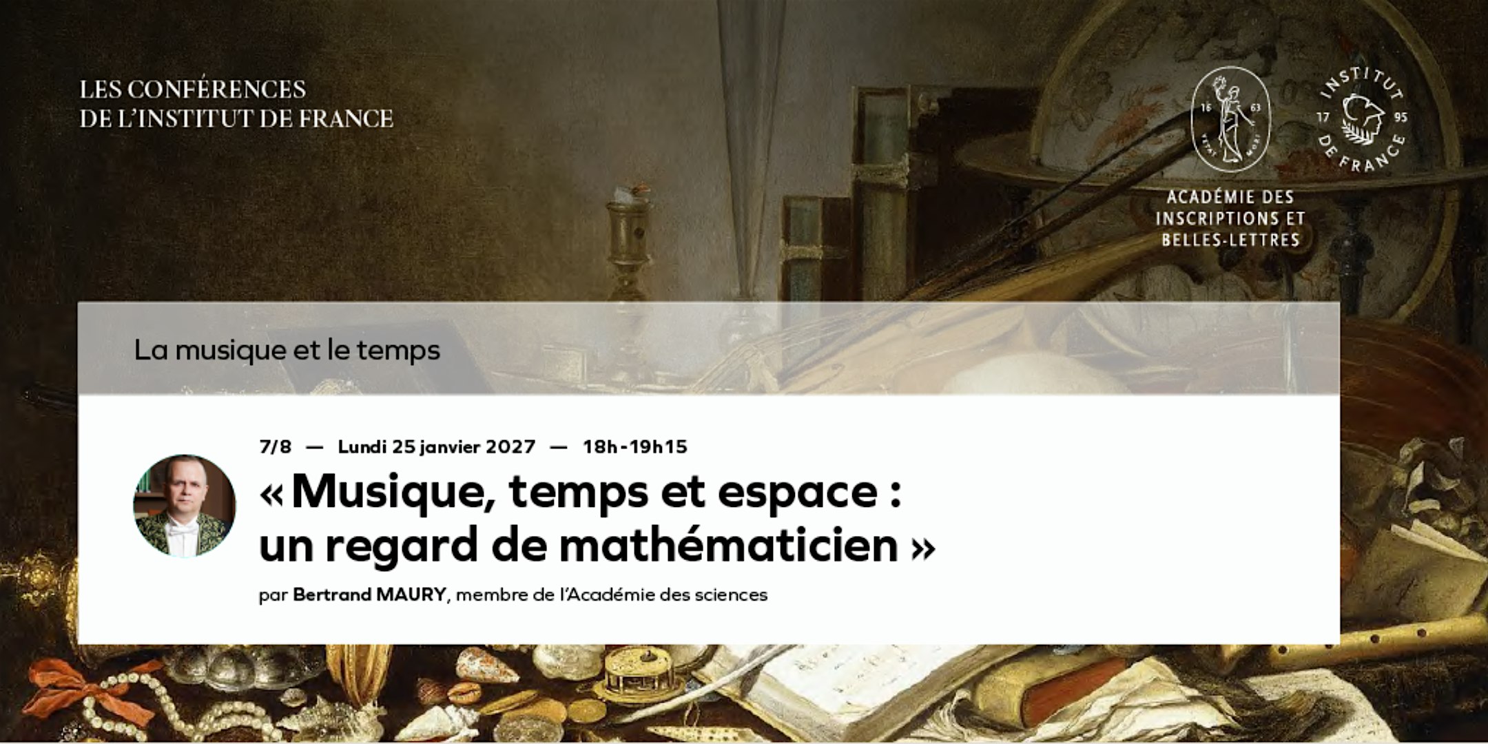 « Musique, temps et espace : un regard de mathématicien »