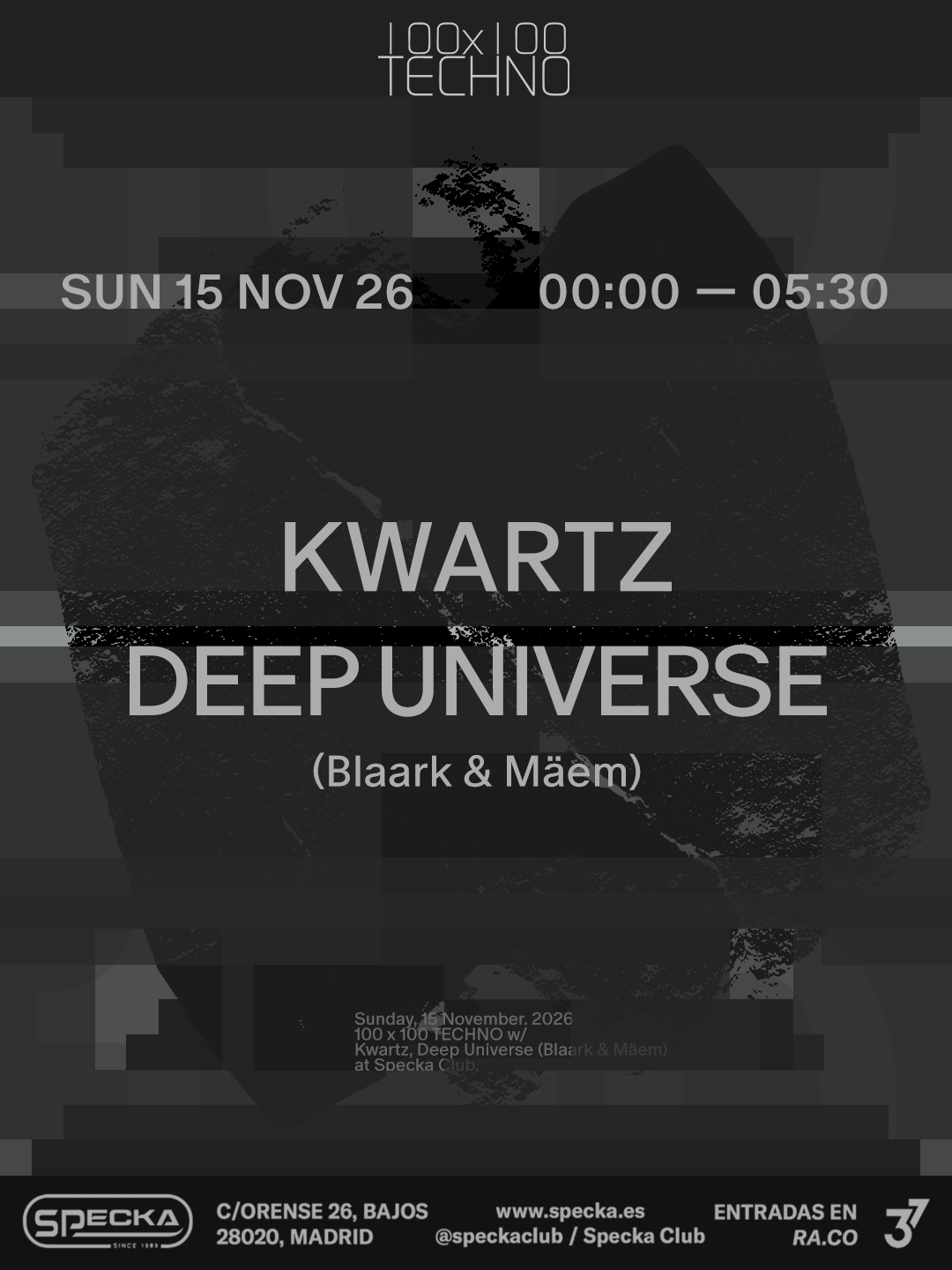 Kwartz & Deep Universe I 100x100 Techno