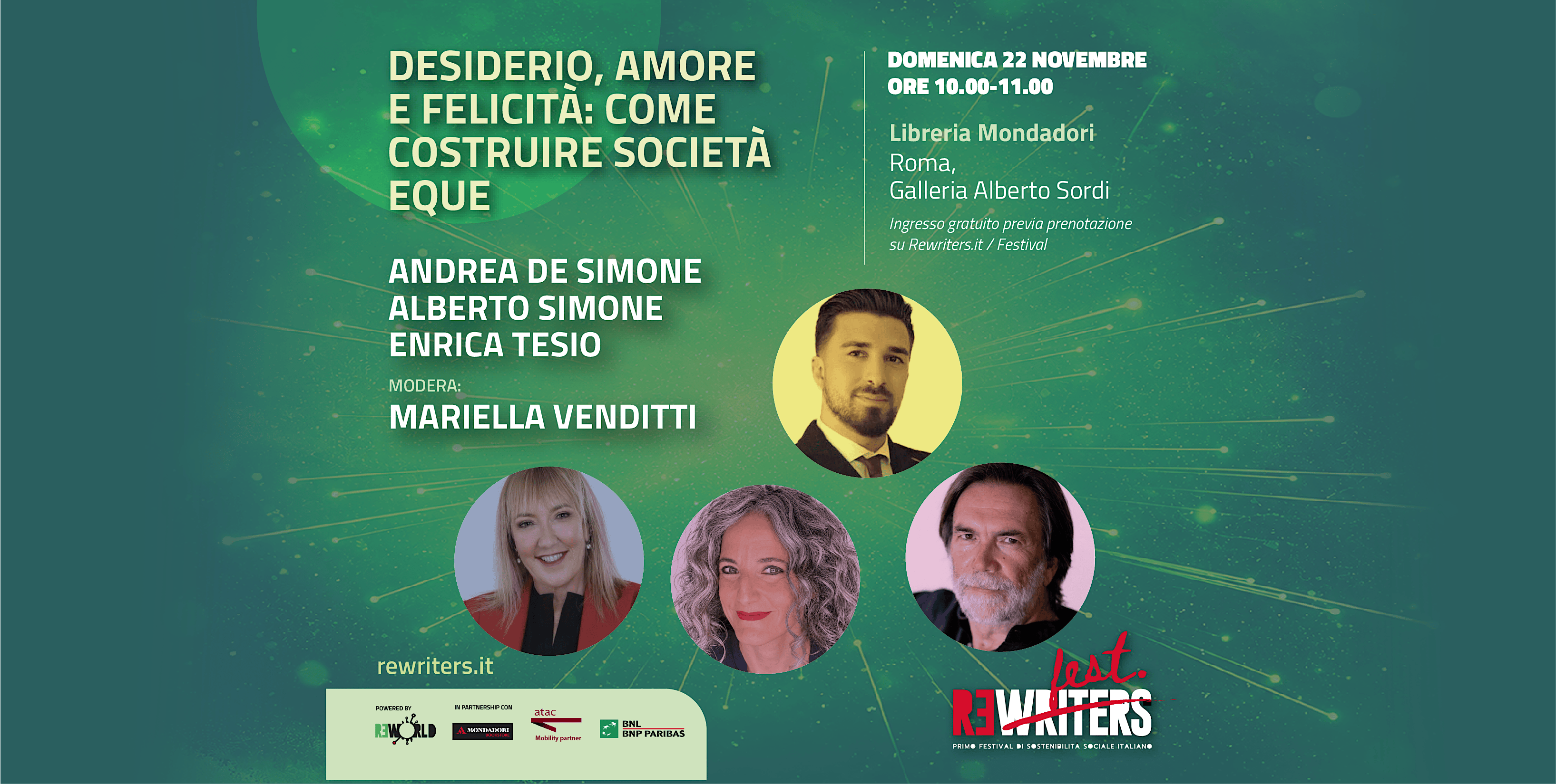 DESIDERIO, AMORE E FELICITA': COME COSTRUIRE SOCIETA' EQUE