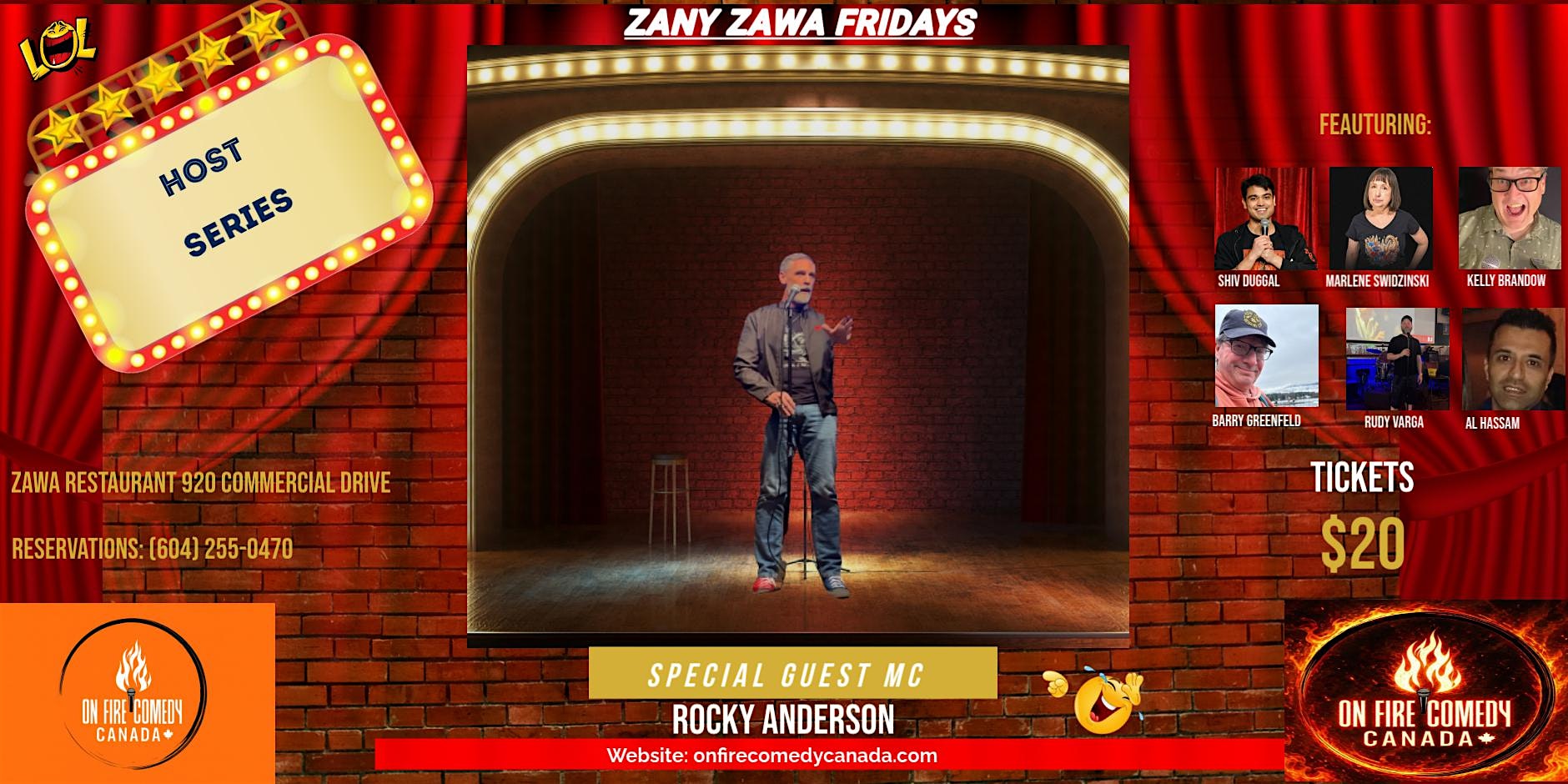 Zany Zawa Friday Host Series