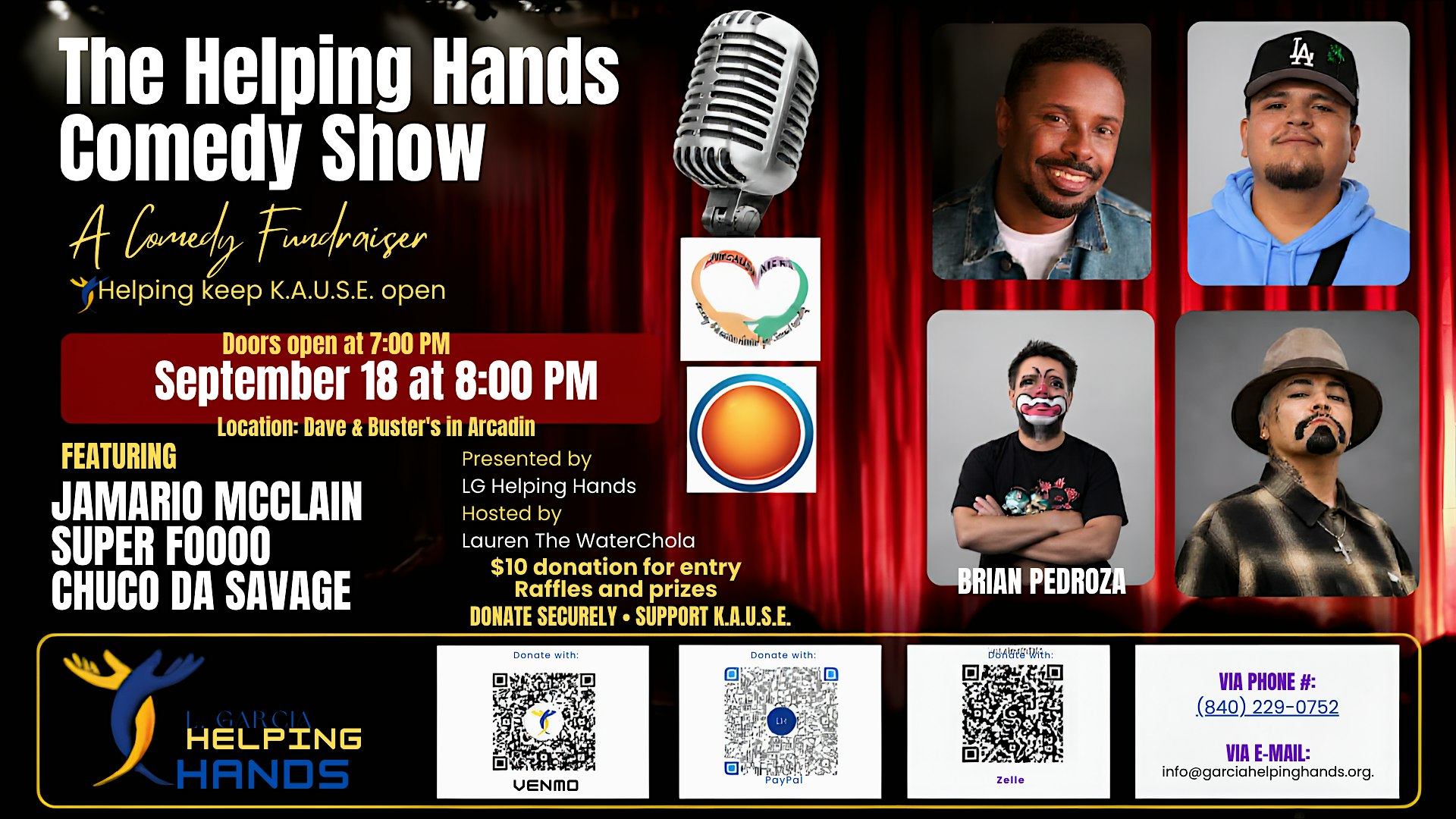 L. Garcia Helping Hands: Fall Comedy Show Fundraiser