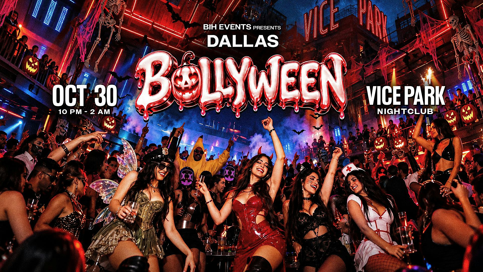 Bollyween Dallas:  Rooftop Bollywood Halloween Party in DALLAS on Oct 30