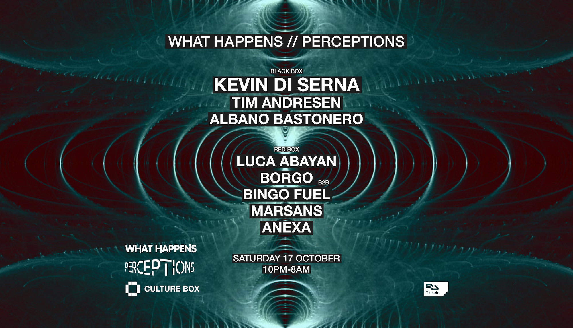 What Happens / Perceptions: Kevin Di Serna / Tim Andresen / Albano Bastonero / Luca Abayan / B