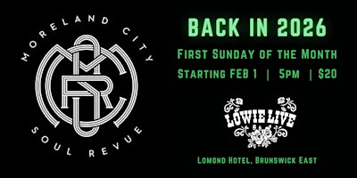 Moreland City Soul Revue Residency at The Lomond