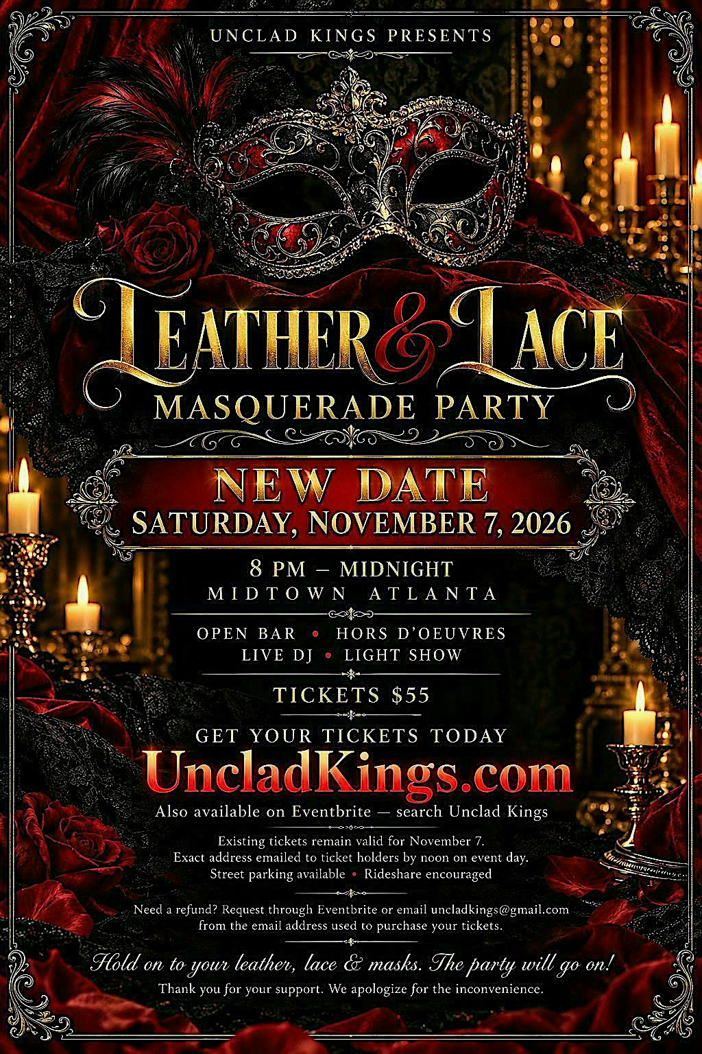 Leather & Lace Masquerade Party