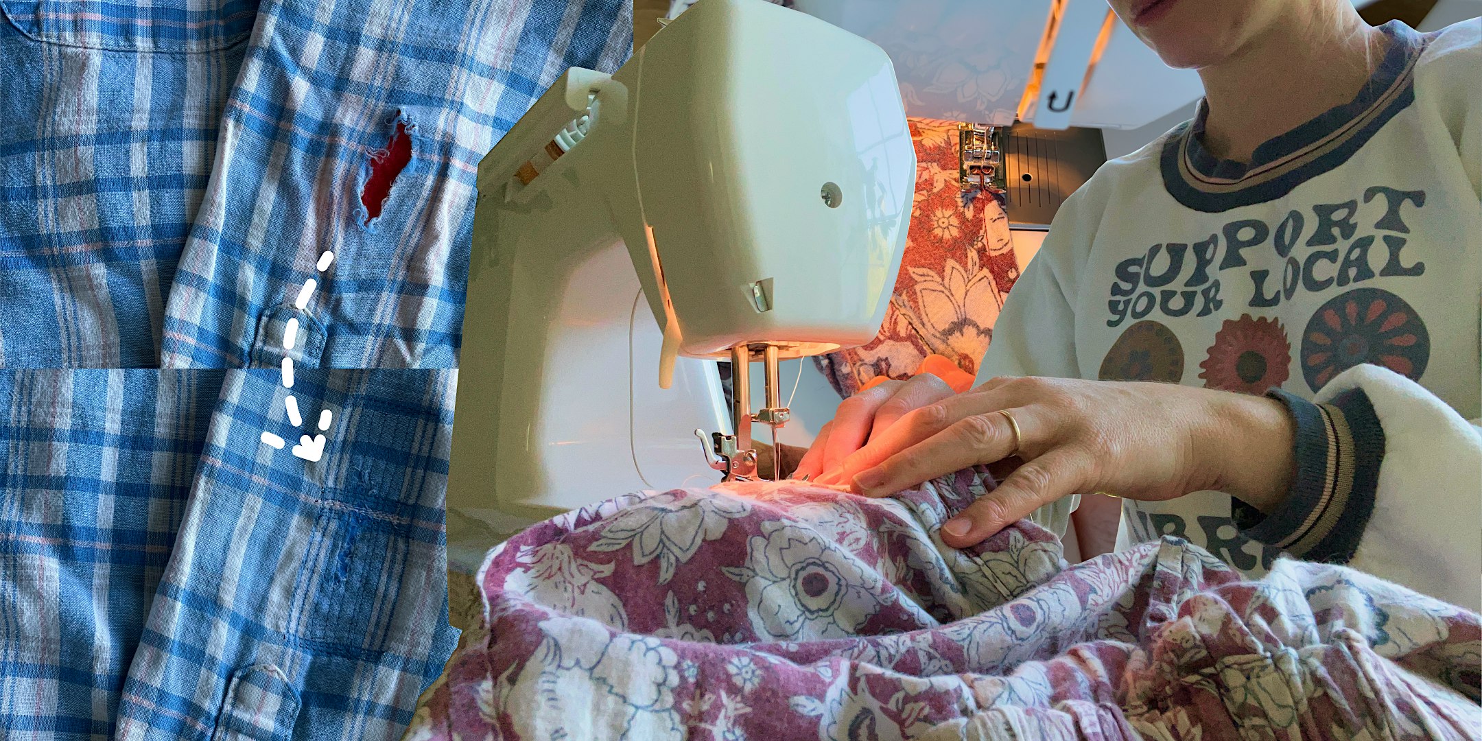 Seam Repairs & Patching Using a Sewing Machine (S4) @ STL