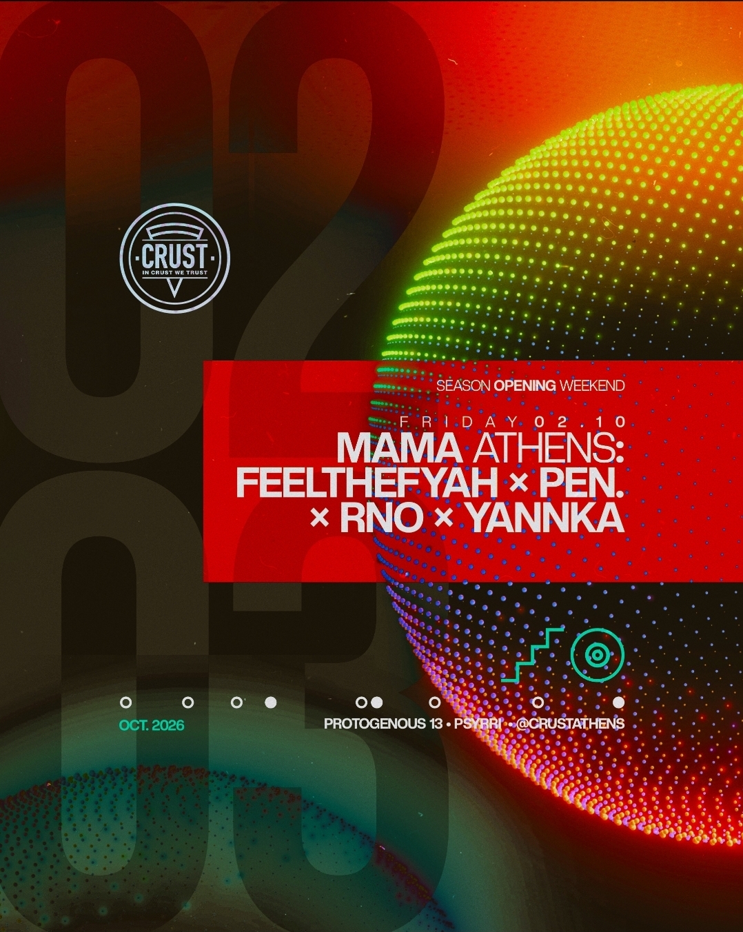 Mama Athens: Feelthefyah x PEN. x RNO x Yannka