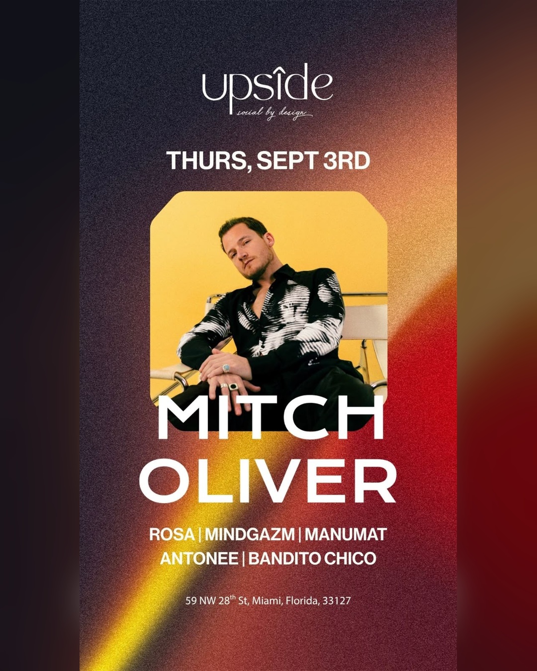 Upside presents: Mitch Oliver - MindGazm - Rosa - Antonee - Manumat - Bandito Chico 