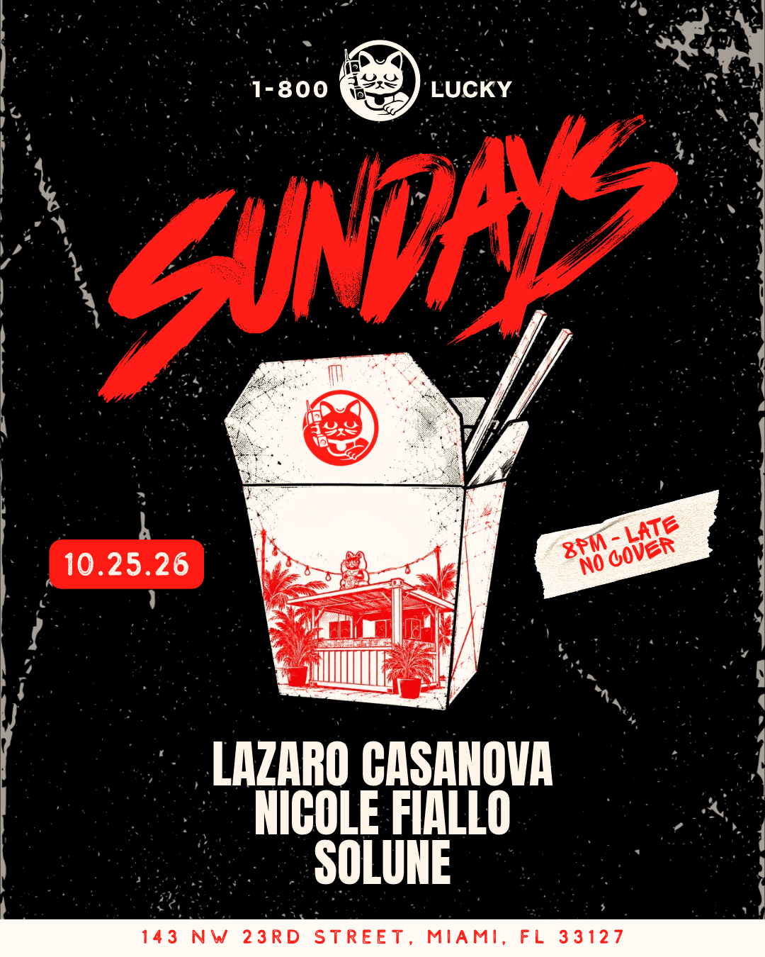 Sundays: Lazaro Casanova, Nicole Fiallo & Solune