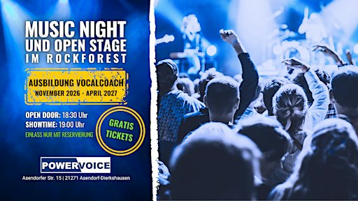 148. MUSIC NIGHT mit Open Stage | Ausbildung Vocalcoach (CIA)