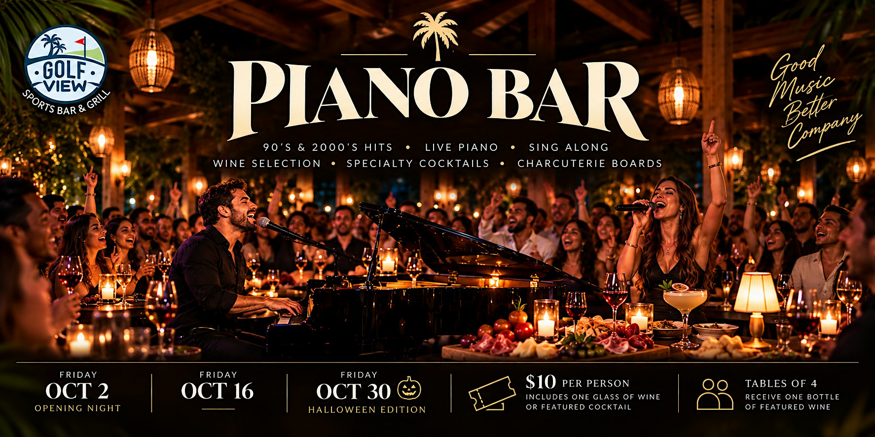PIANO BAR @ Crandon Golf