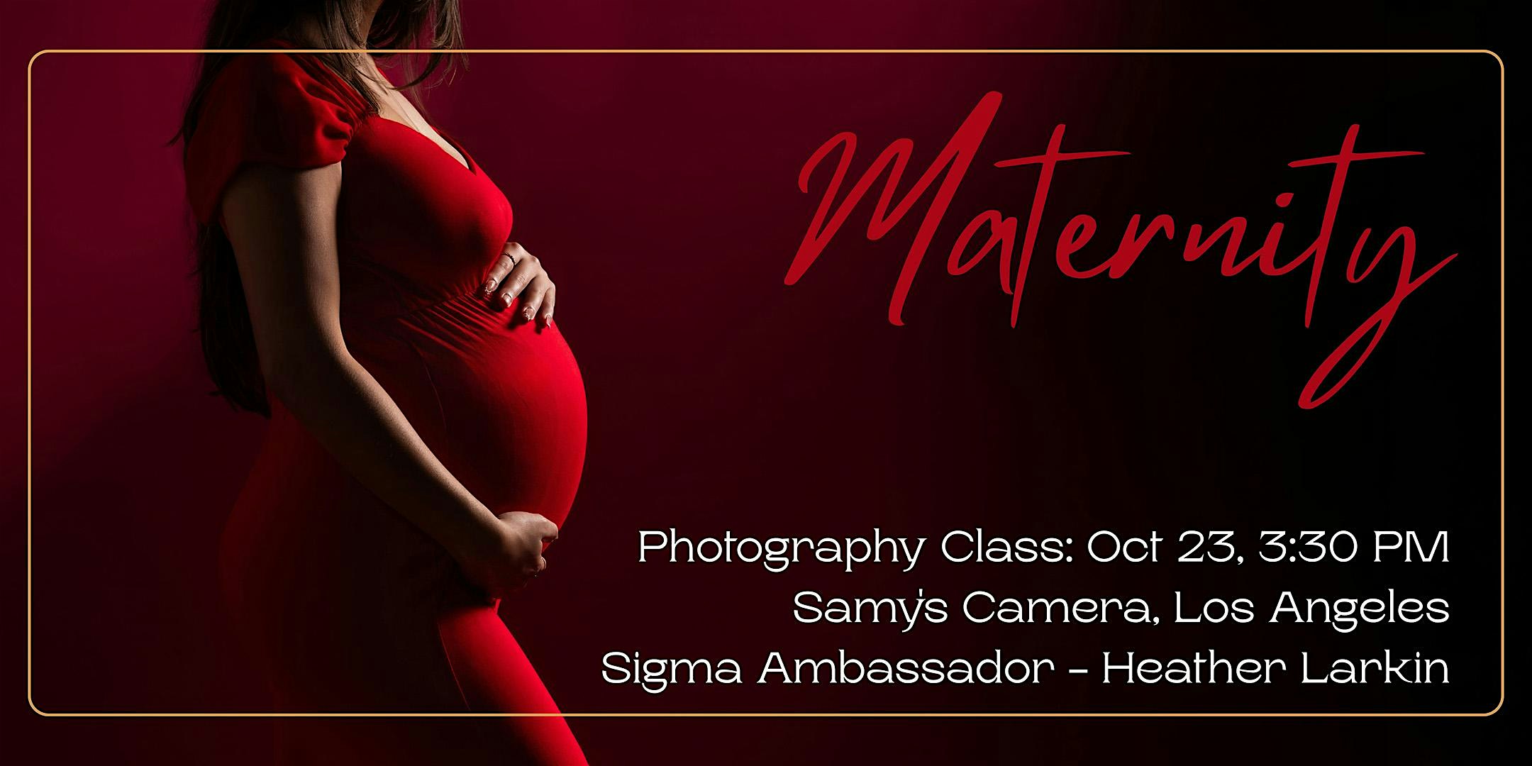 Studio Maternity Portraits w/ Sigma Ambassador Heather Larkin - Los Angeles