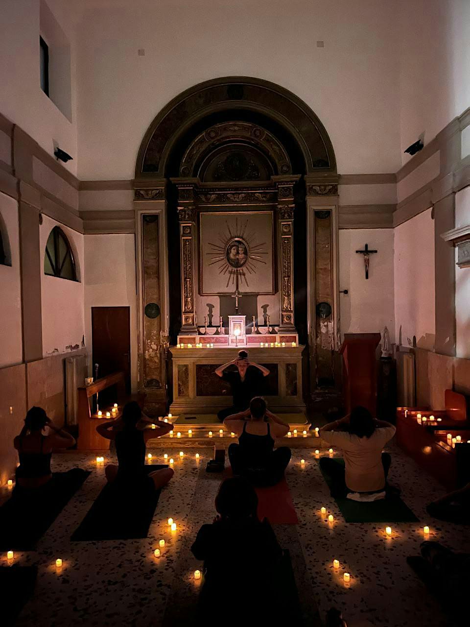 Halloween Candlelight Yoga in Chapel Trastevere