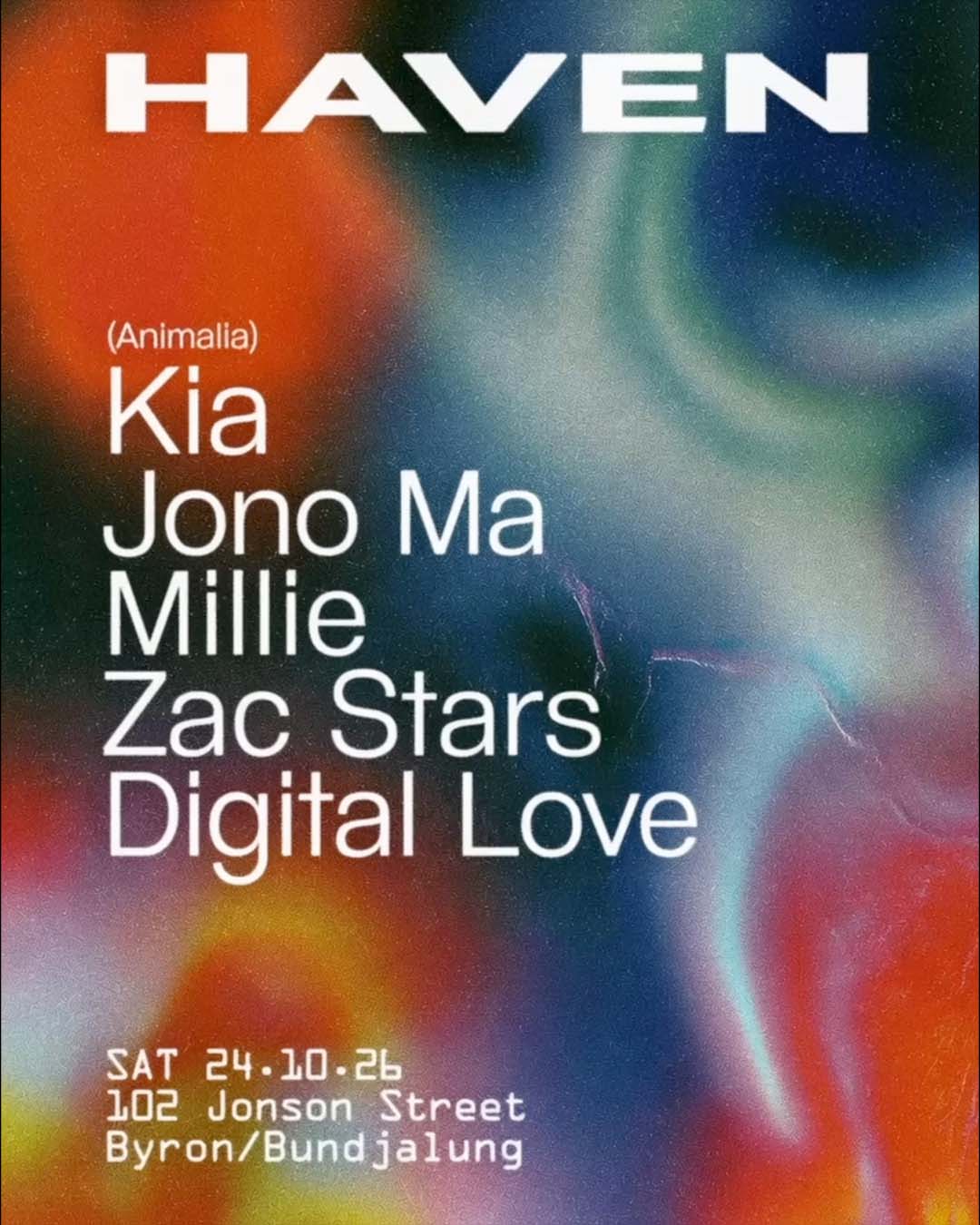 Haven presents: Kia, Jono Ma, Zac Stars & more