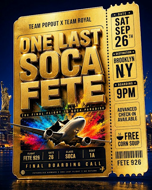 ONE LAST SOCA FETE
