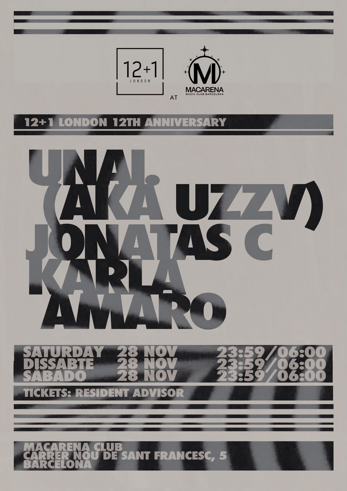 12+1 London 12th Aniversary
