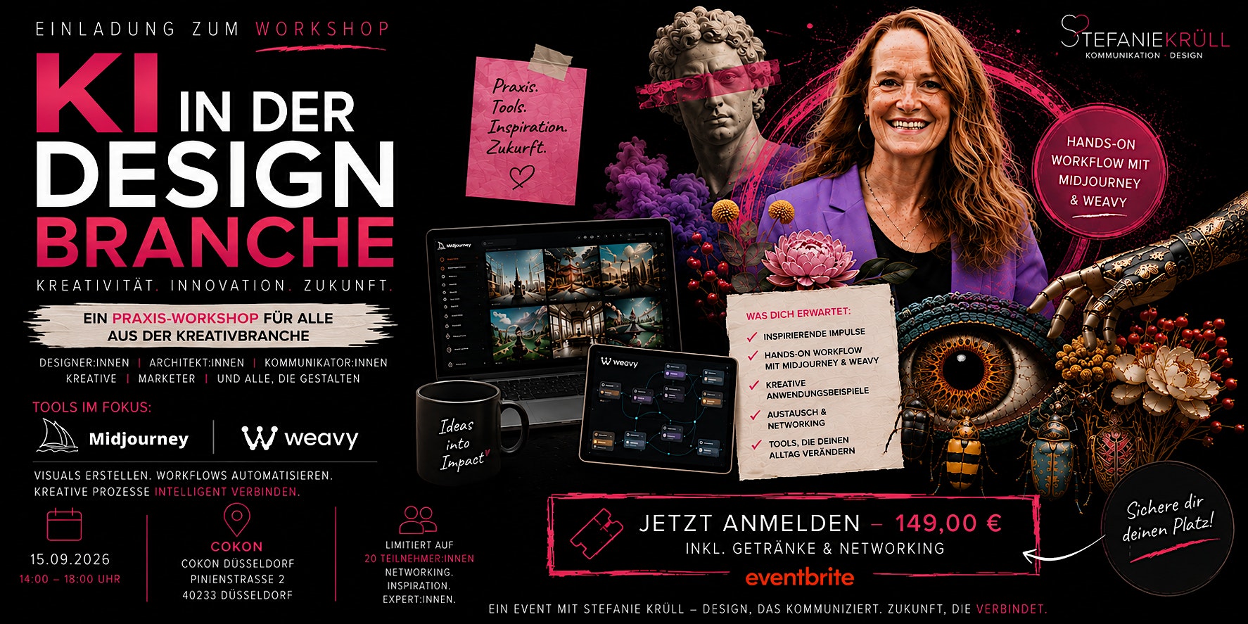 Stefanie Krüll Workshop – Smarte Workflows mit  Midjourney & Weavy