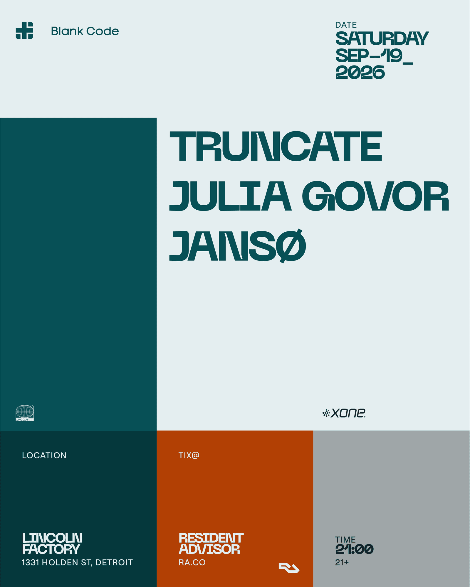 Truncate - Julia Govor - JANSØ - Lincoln Factory