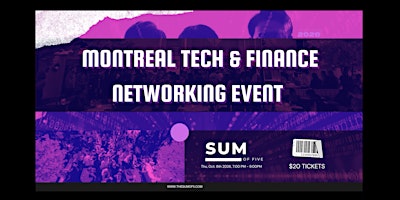 Montreal Tech & Finance Networking Event