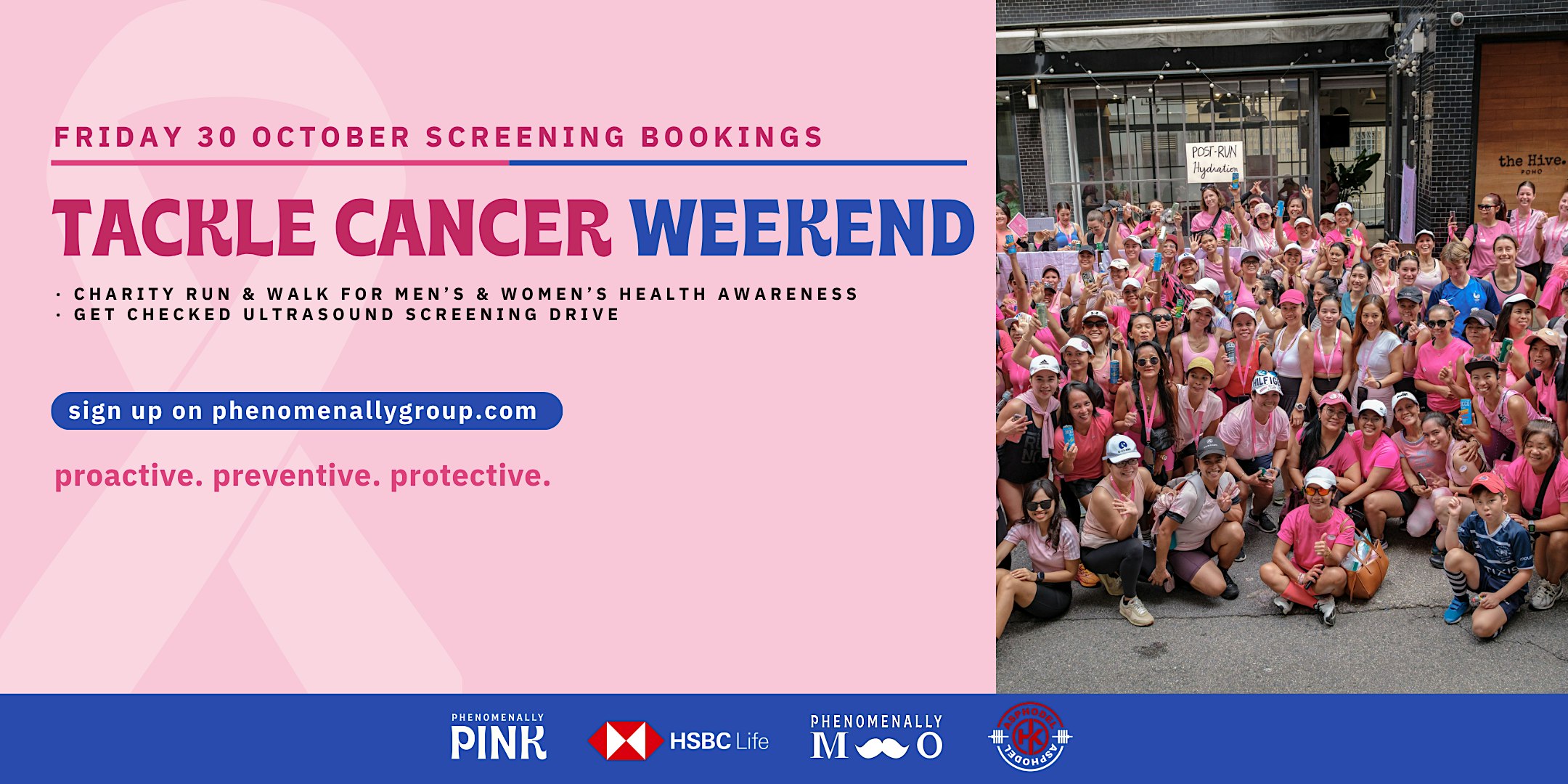 Tackle Cancer Weekend: Get Checked @ Kennedy Town - Friday 30 October