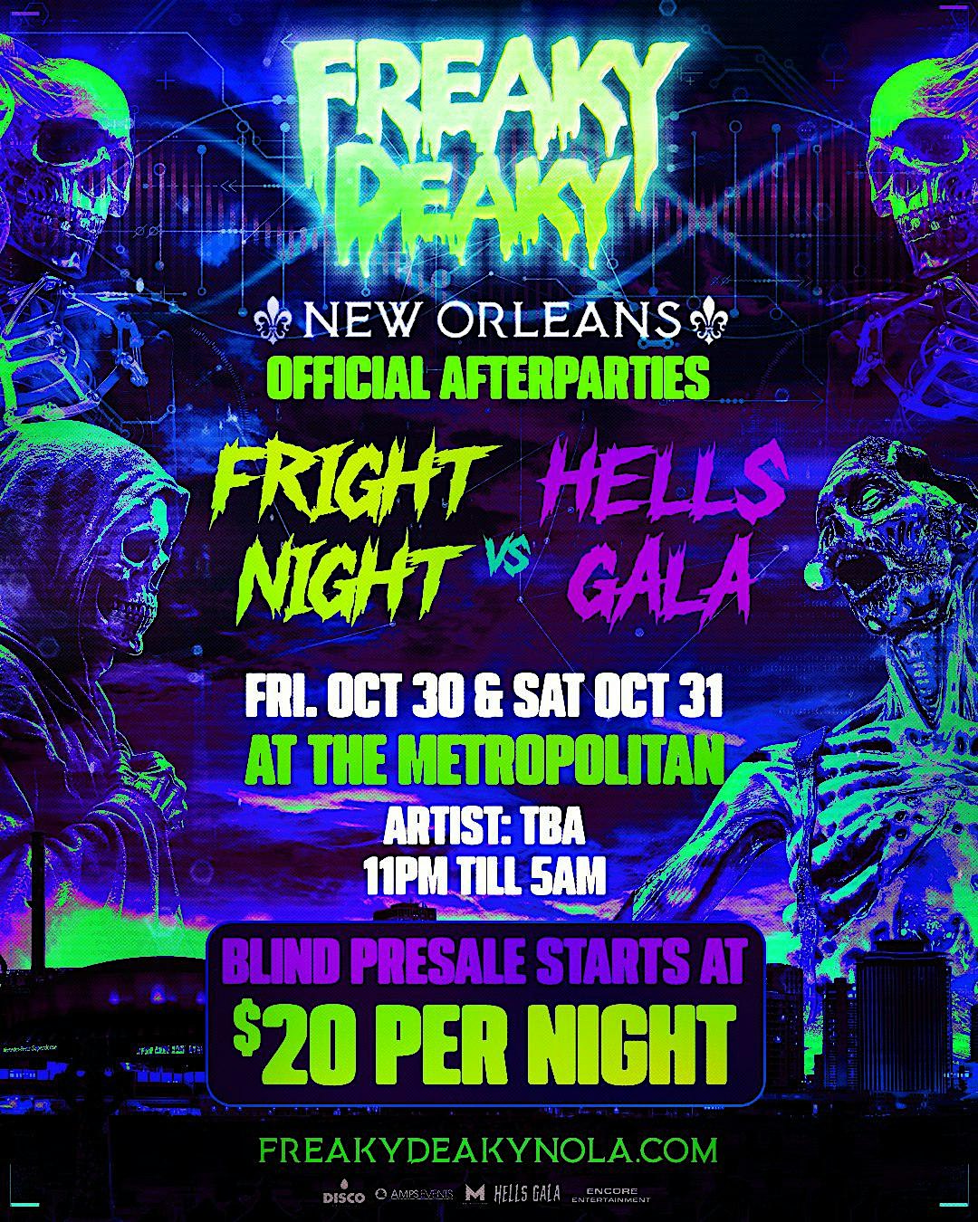 Freaky Deaky After Party- Live at the Metropolitan (Friday)
