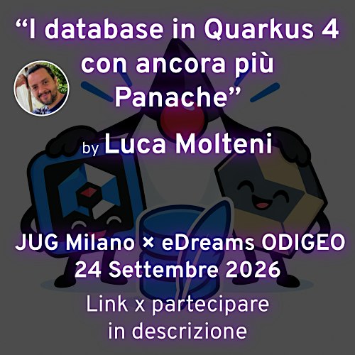 I database in Quarkus 4 con ancora più Panache
