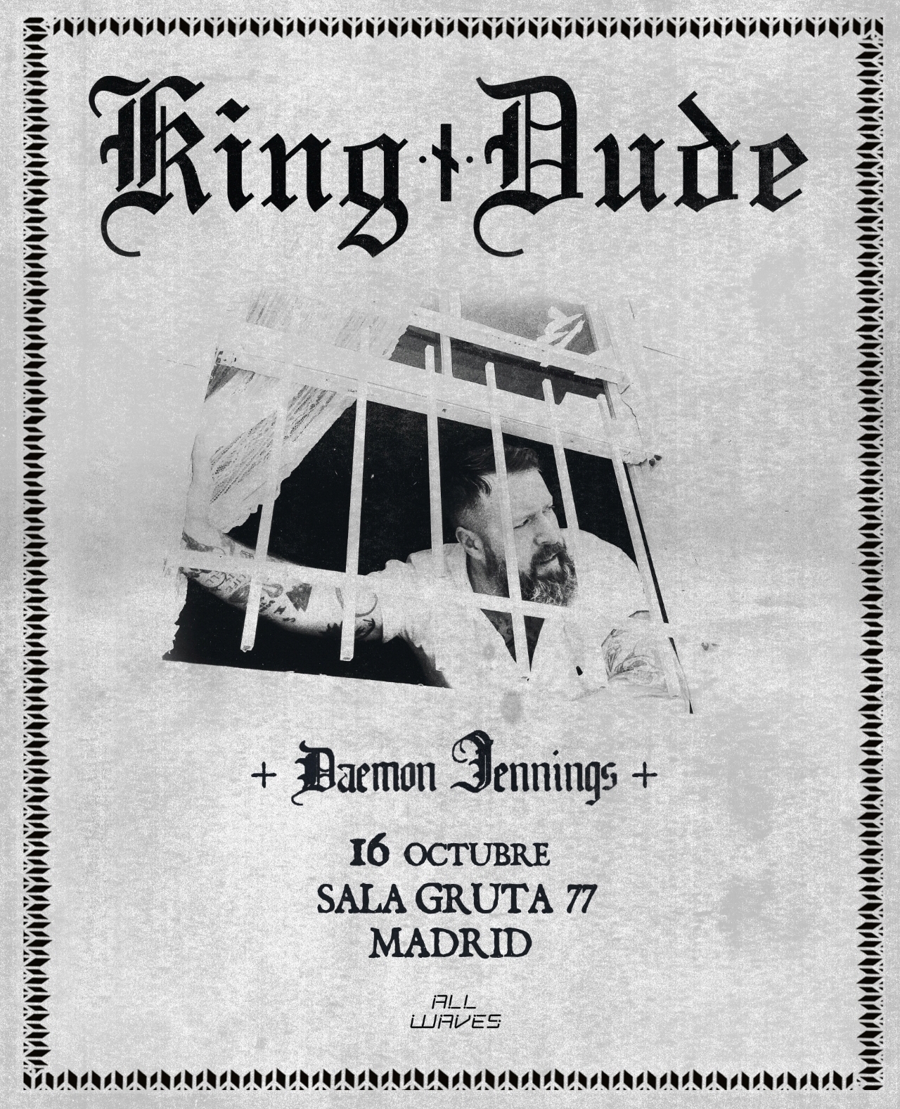 King Dude (US) + Daemon Jennings (SP)_Madrid_Southern Gothic_Folk