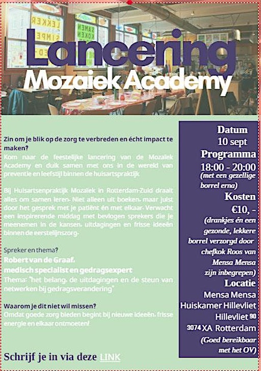 Mozaiek Academy - Robert van de Graaf