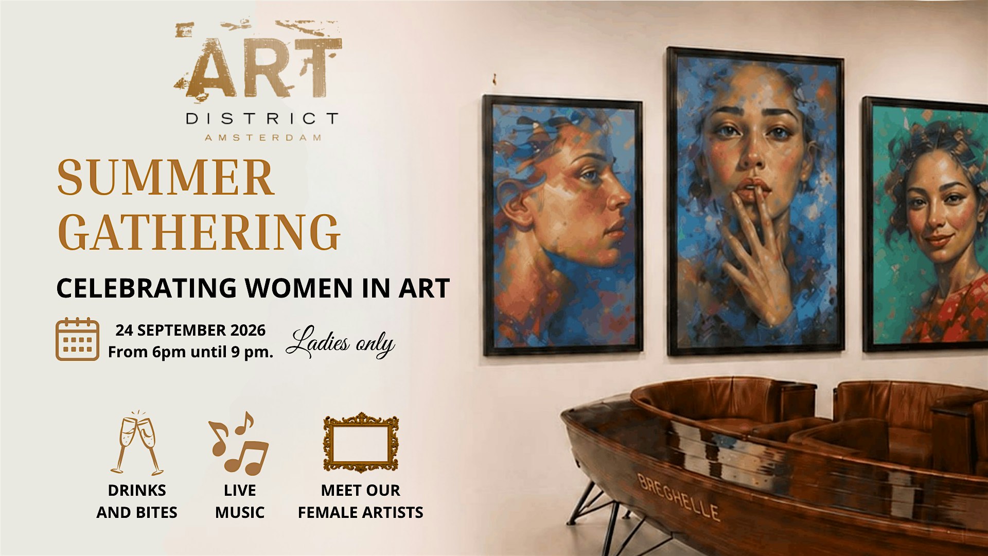 Summer Gathering: Celebrating Women in Art @ ART District (Ladies Only)