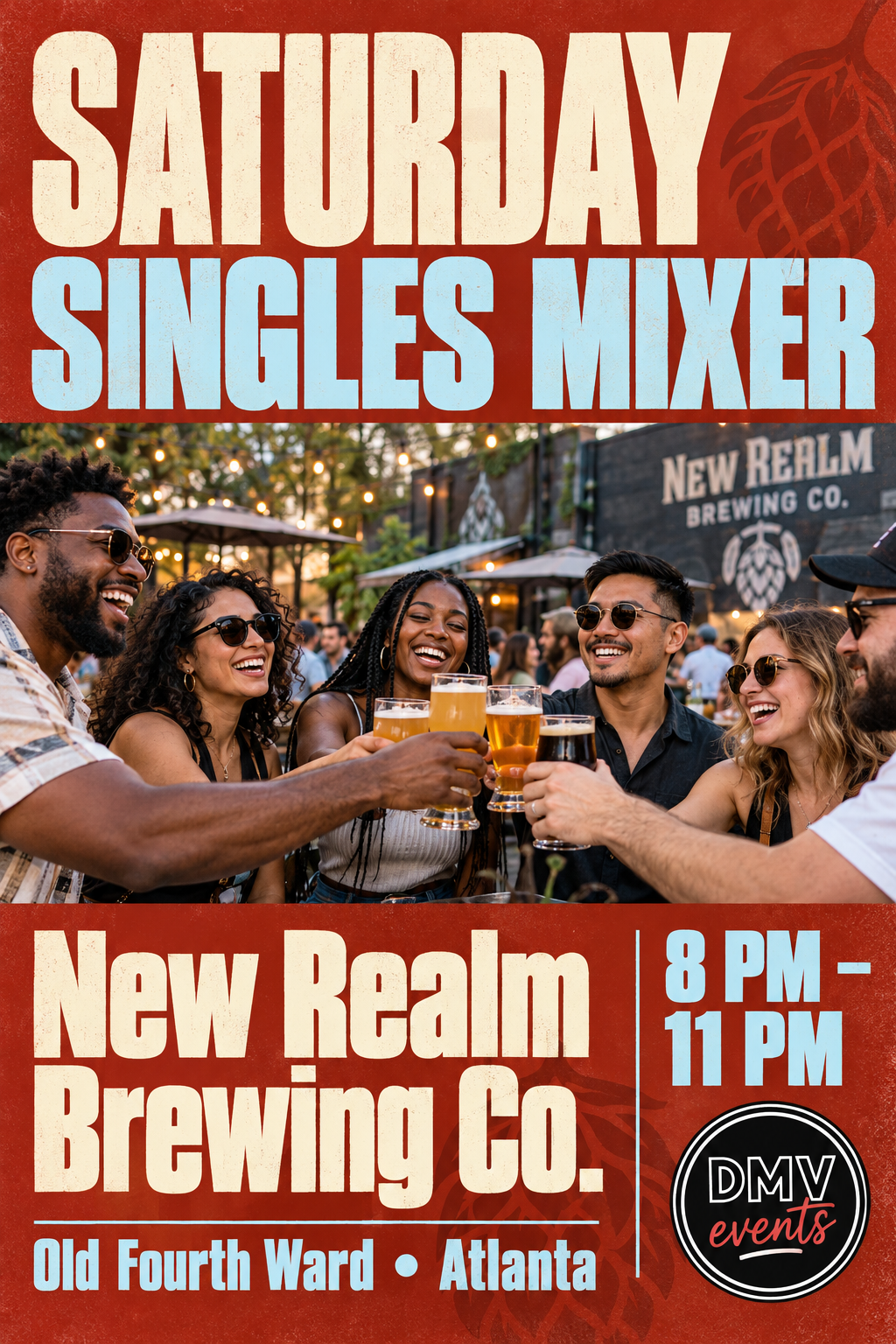 SATURDAY NIGHT SINGLES MIXER AT NEW REALM BREWING — ATLANTA 💘