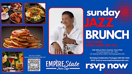 Sunday Jazz Brunch w/ Dean James (Noon Seating)