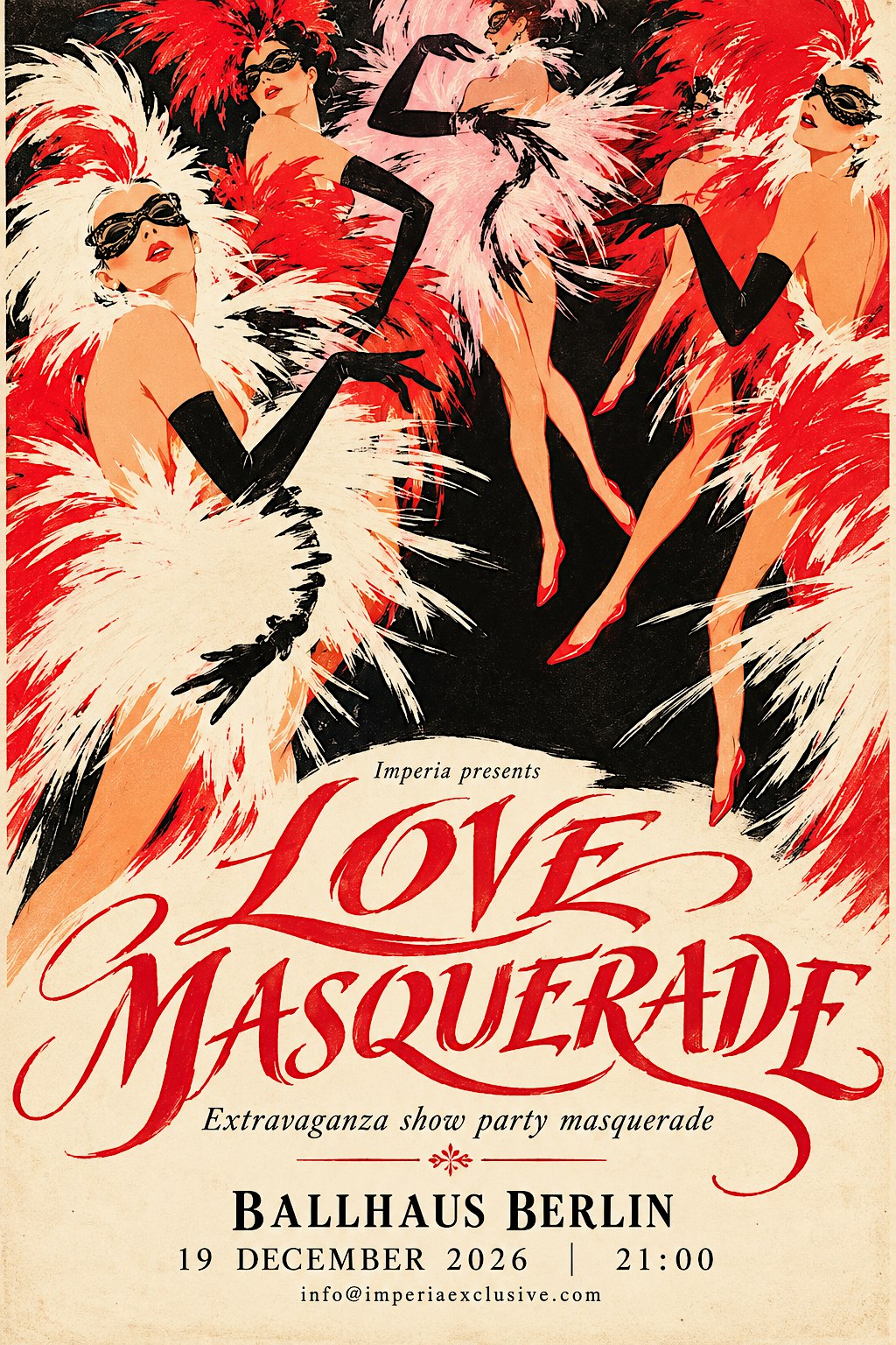 LOVE MASQUERADE gala, show, party extravaganza