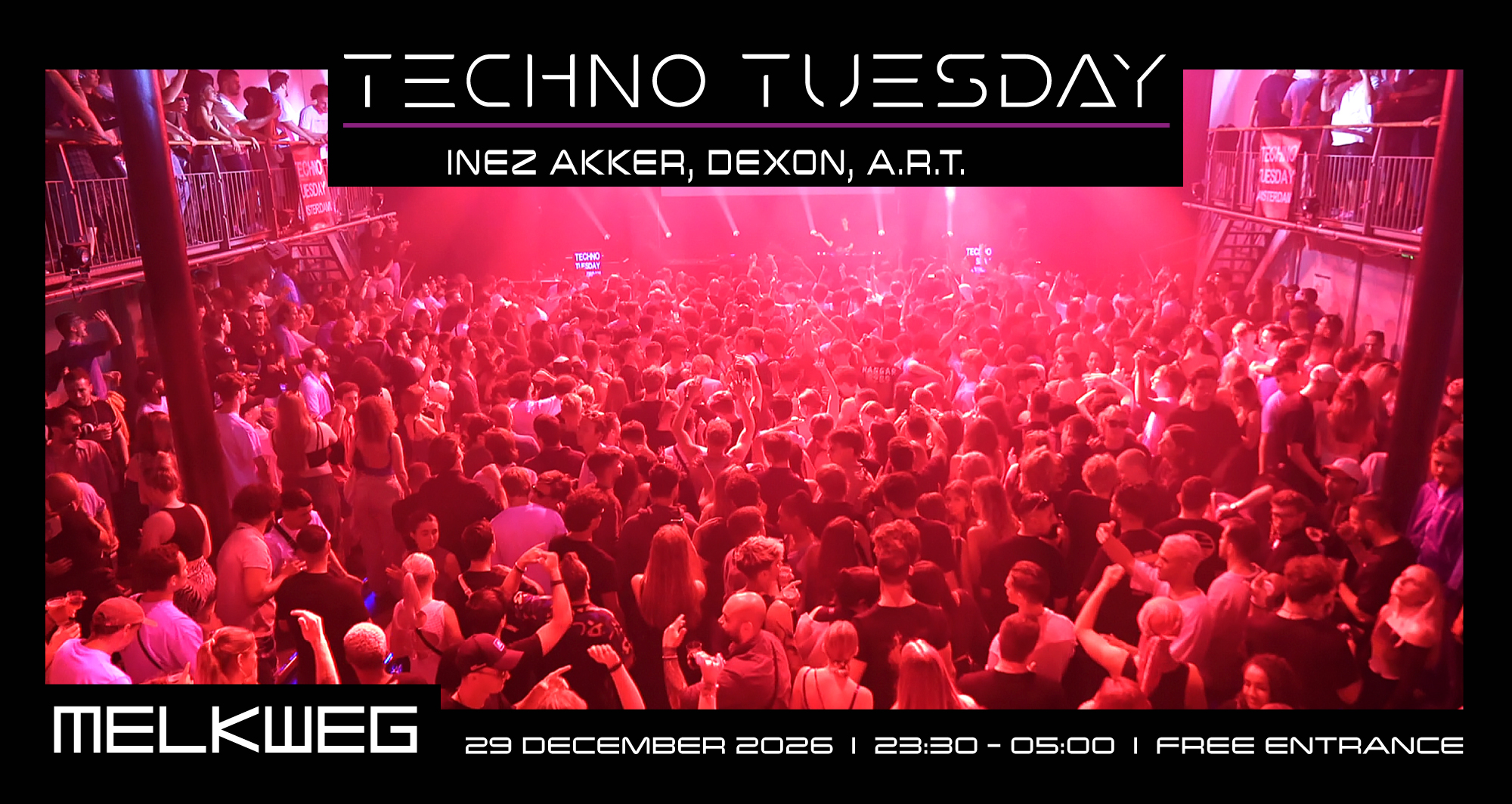 Techno Tuesday Amsterdam, Inez Akker, Dexon, A.R.T
