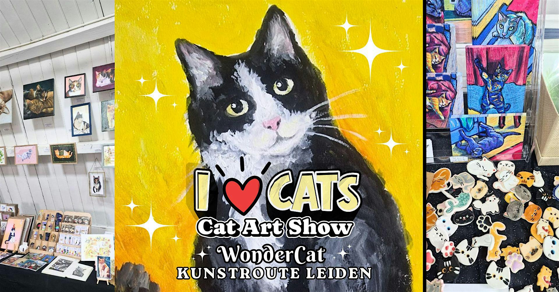 I Love Cats - cat art market & exhibition - 20 artists - workshops