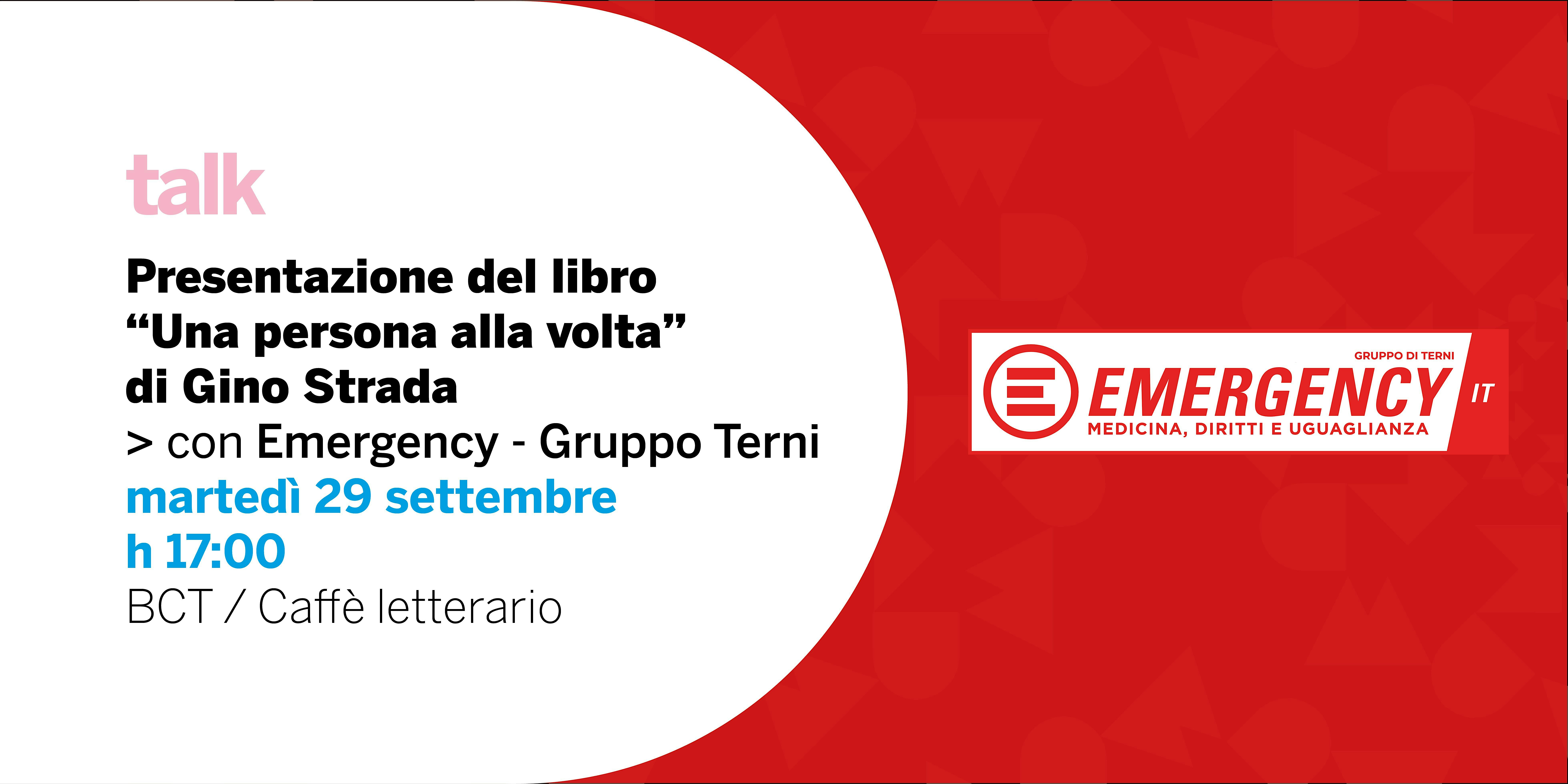 "Una persona alla volta" di Gino Strada: presentazione del libro