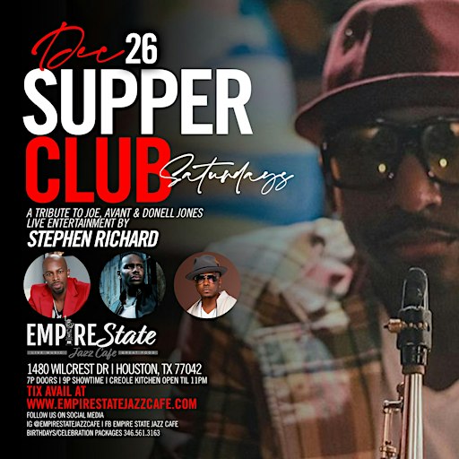 Stephen Richard Tribute to  Joe, Donnell Jones & Avant