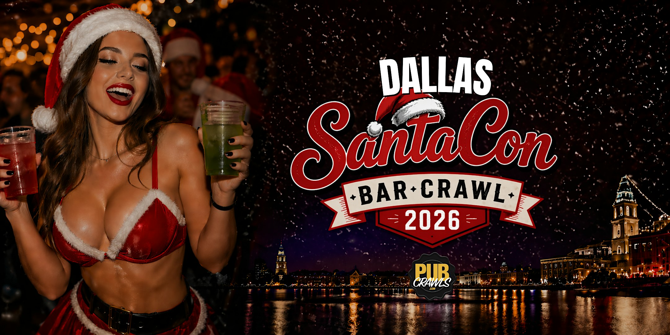 Dallas SantaCon Bar Crawl 2026