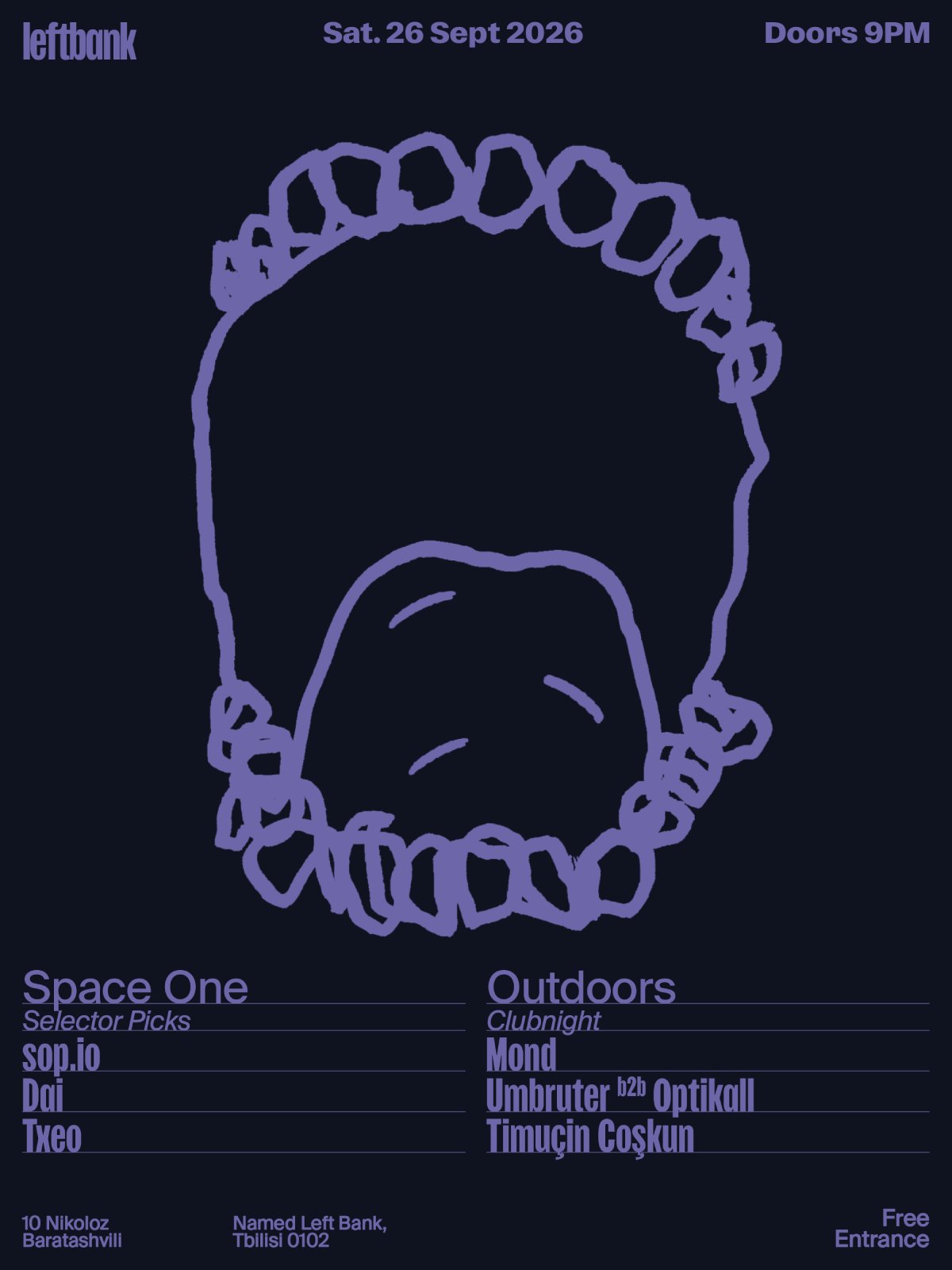 Free Saturdays: Mond • Umbruter b2b Optikall • Timuçin Coşkun