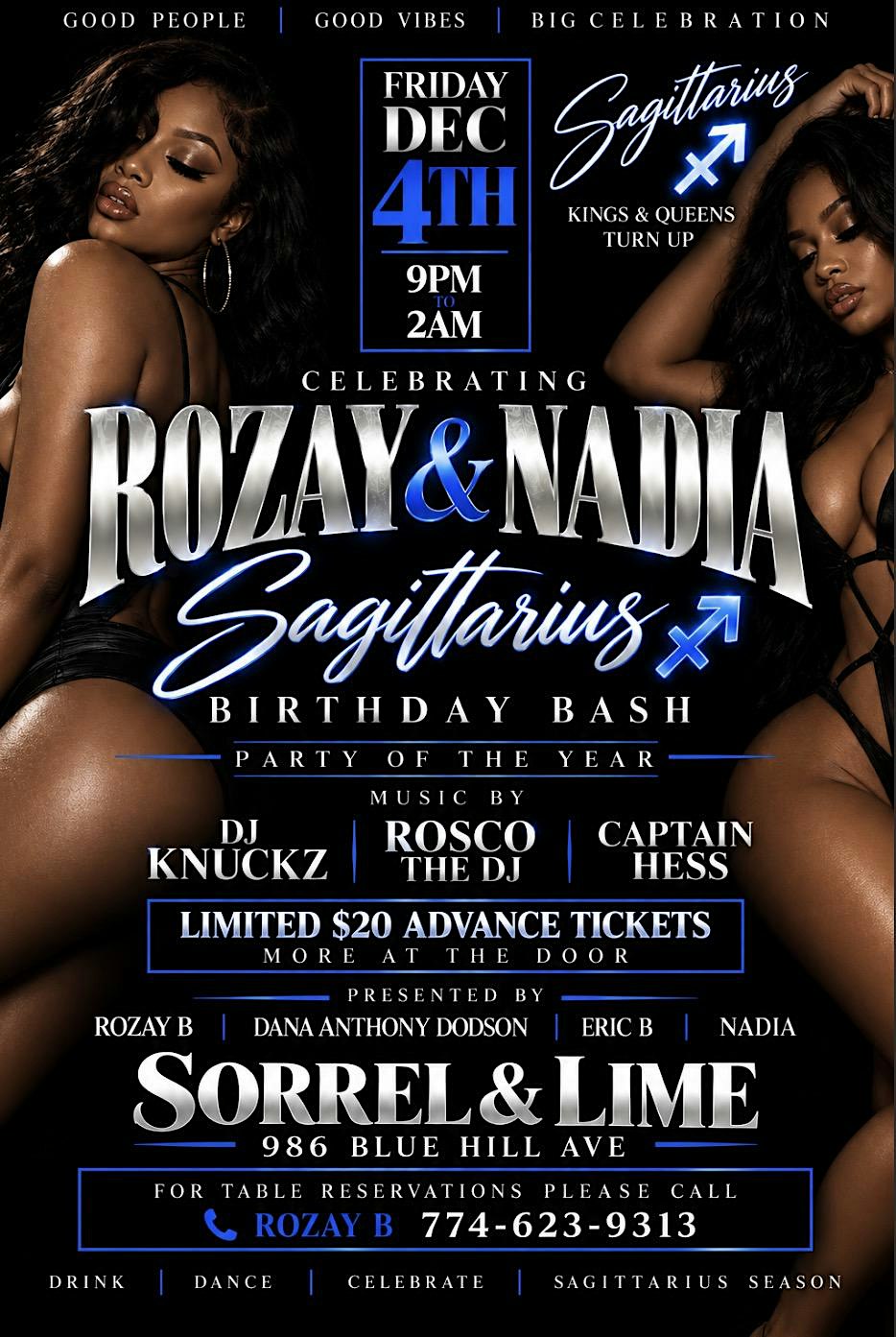 Rozay and Nadia Sagittarius birthday bash
