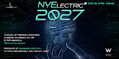 2027 W Hotel Miami New Year's Eve Party