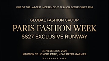 Official Press and Industry Registration - Paris Fashion Week GFG SS27