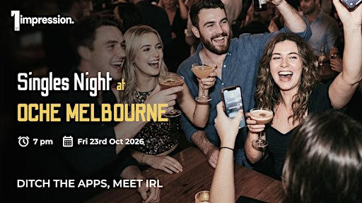 Oct.23 | Melbourne Singles Nights [25+] | Friday Drinks & Dart at the Oche