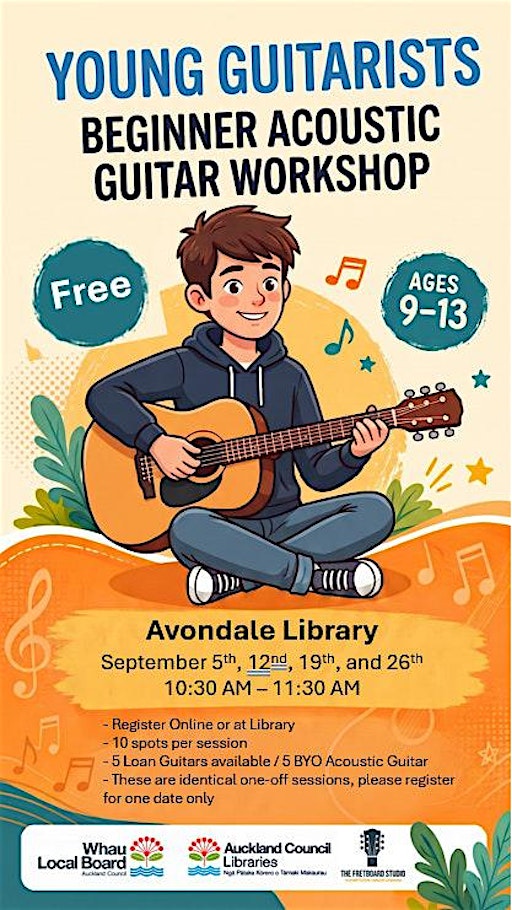 Young Guitarist Beginner Acoustic Workshop 2 (Age 9-13)