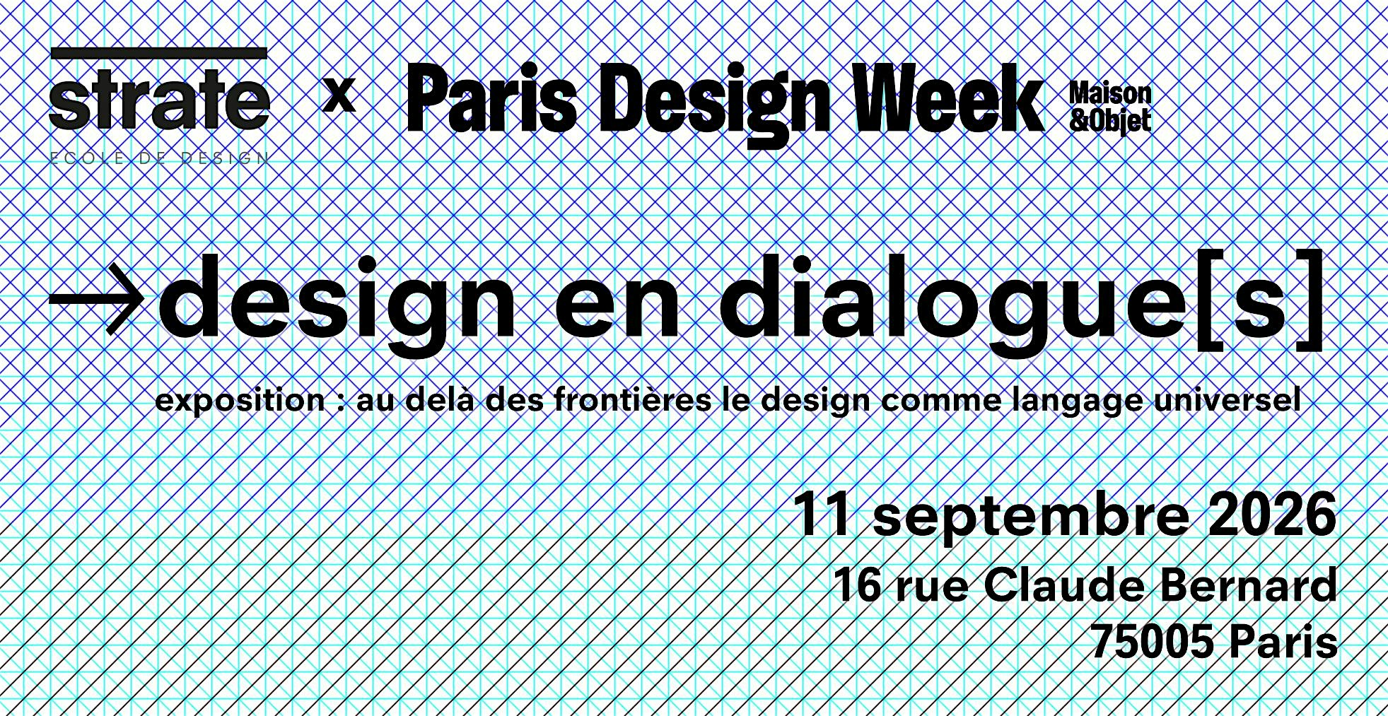 Strate x Paris Design Week : exposition Design en Dialogue[s]