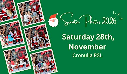2026 SANTA PHOTOS - CRONULLA RSL (November 28th)