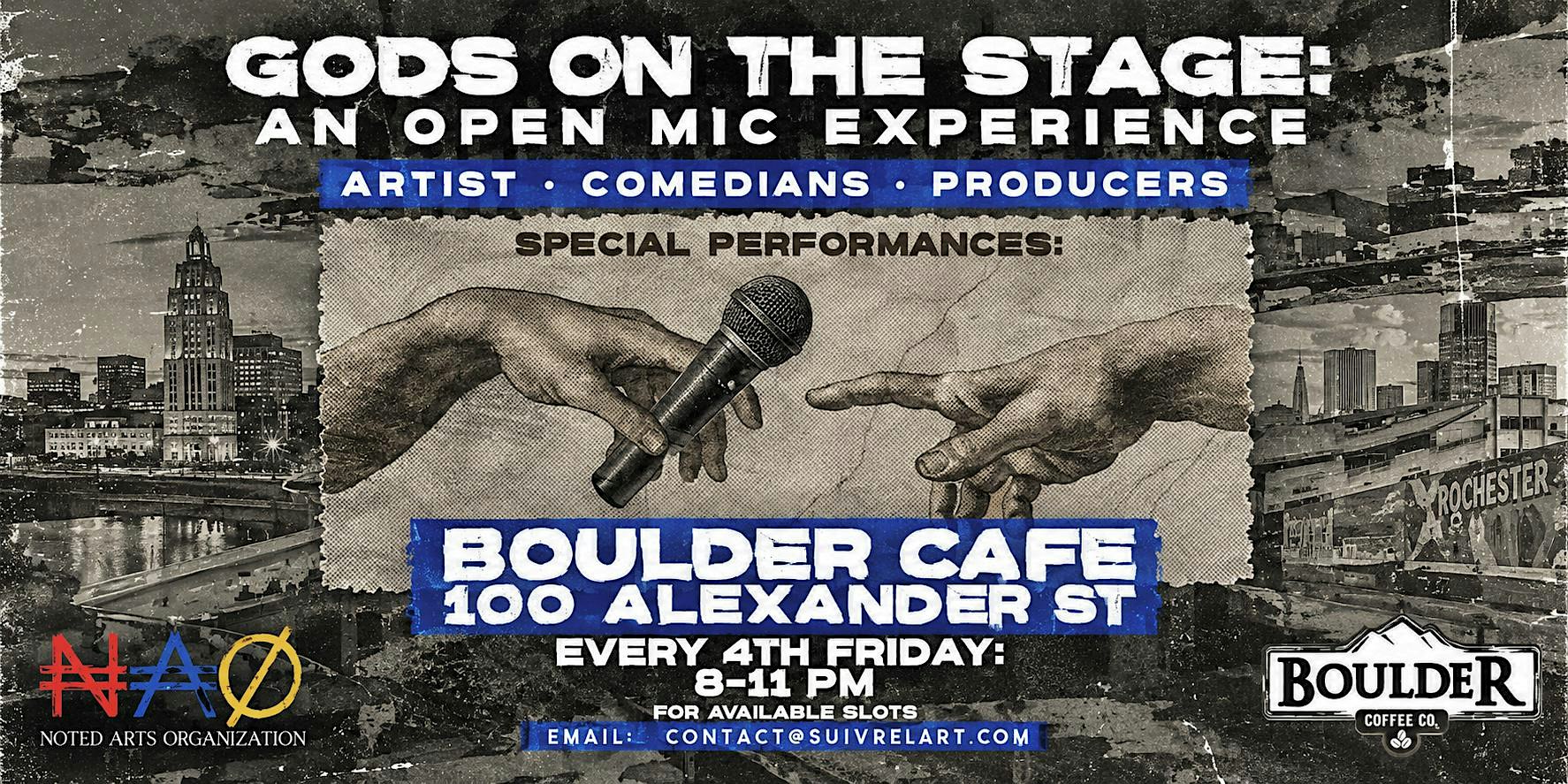 Gods on the Stage:An open Mic Expo ; #WHOMADEDATBEAT