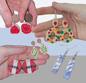 BRSHES, Clay Earring Making  Workshop - Christmas Special! Glasgow