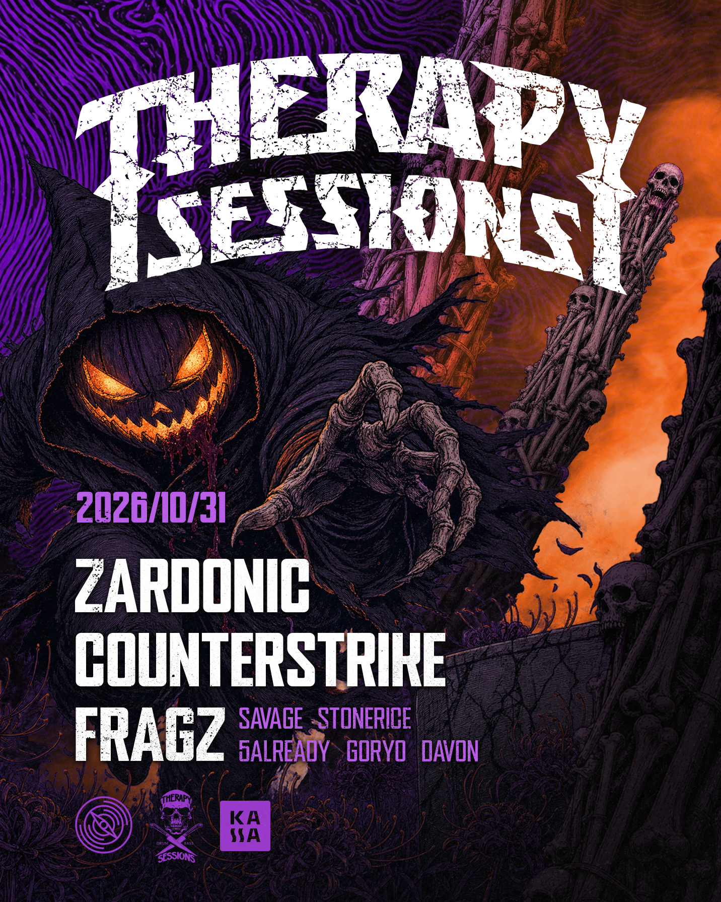 Therapy Sessions Halloween with Zardonic, Counterstrike, Fragz